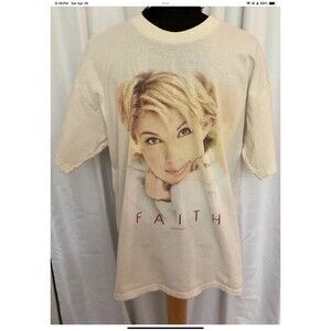 Faith Hill Concert T-Shirt 1998 Tour Mens Large Cream Vtg 90s Country